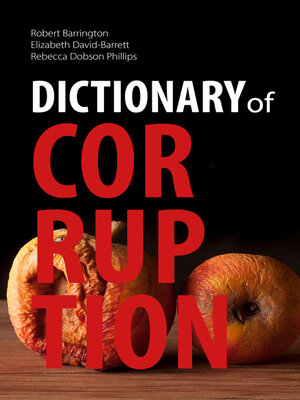 cover image of Dictionary of Corruption